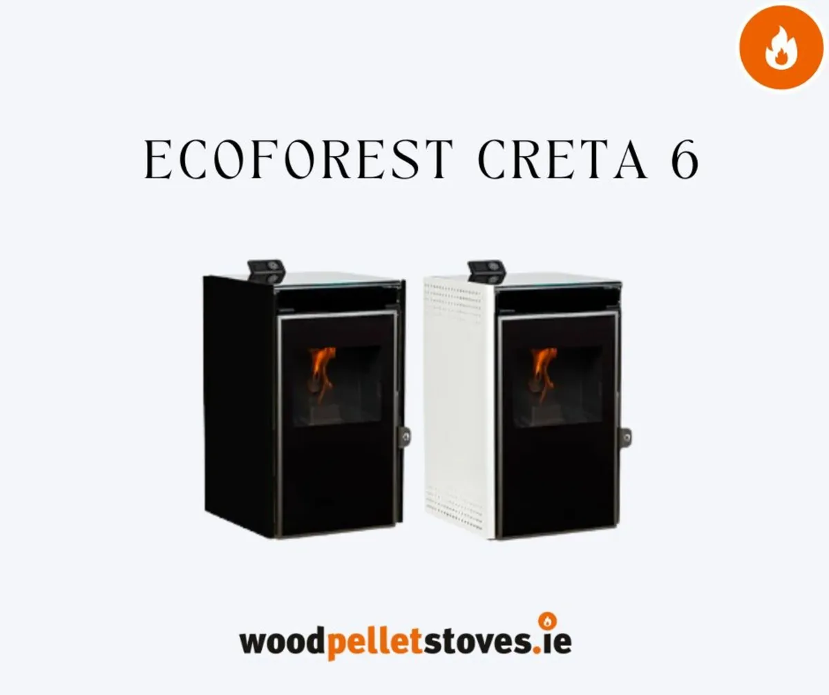 6Kw black ex display/lit pellet stove, - Image 2