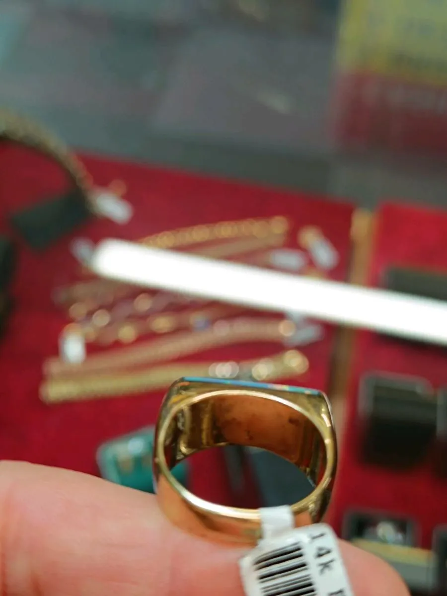 14k Yellow Gold & Opal Vintage Ring - Image 4