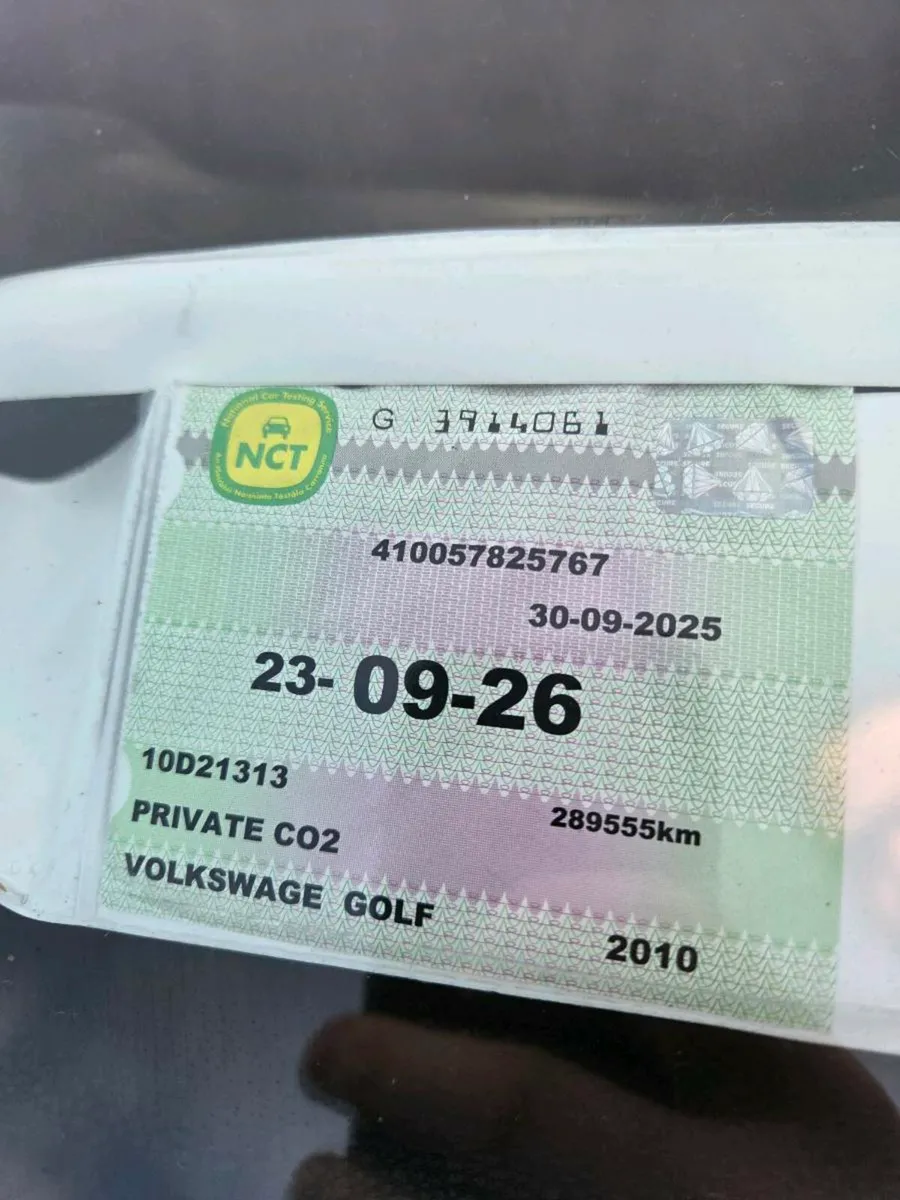 2010 Volkswagen Golf New NCT - Image 3