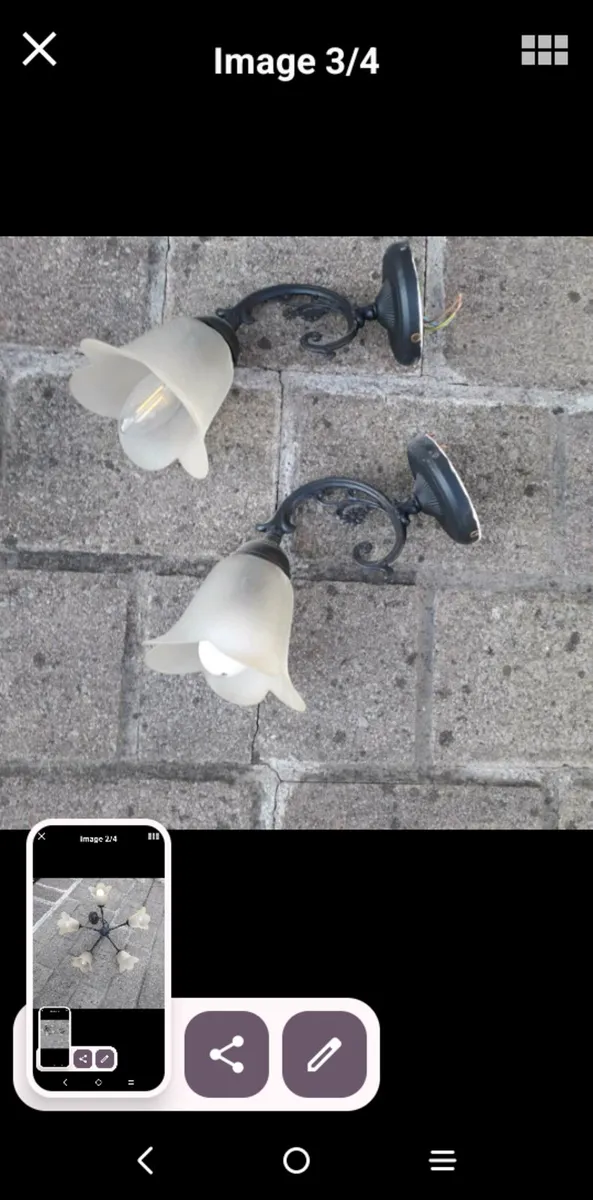 2.  WALL. LIGHTS .AND.  2 GANG. SWITCH - Image 2