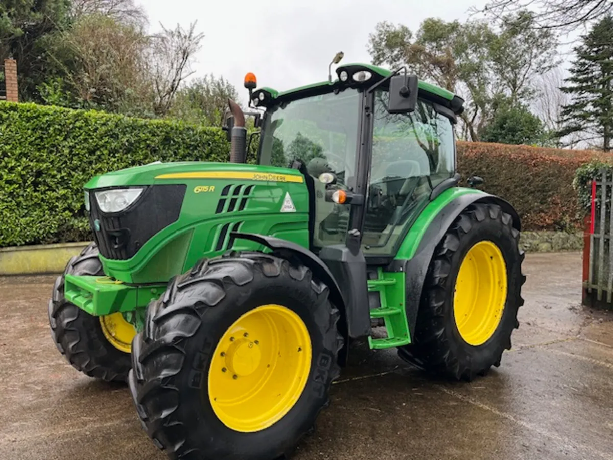 2013 John Deere 6115R with TLS Suspension Tractor - Image 1