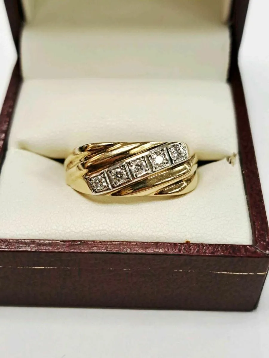 9K Gold Diamond Ring 9CT - Image 1