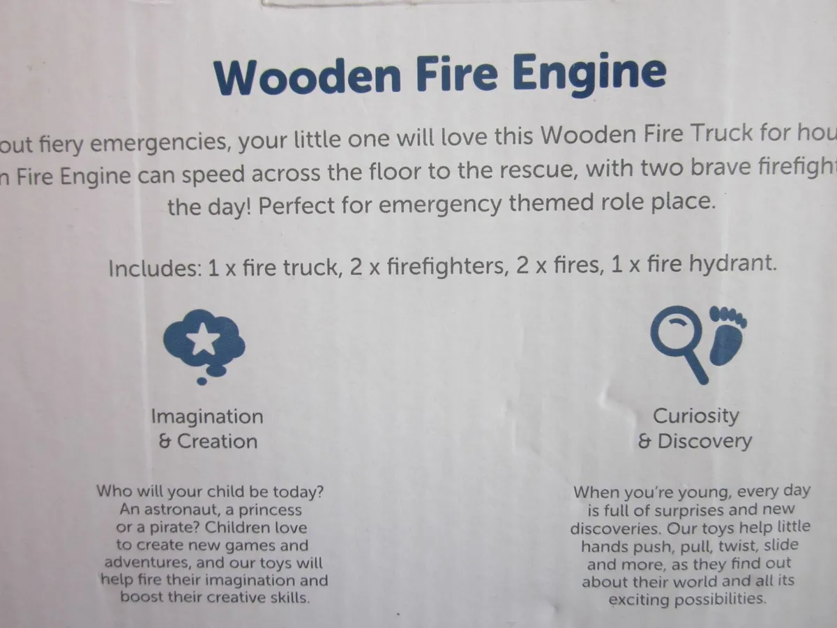New Little Town Wooden Fire Engine - Image 4