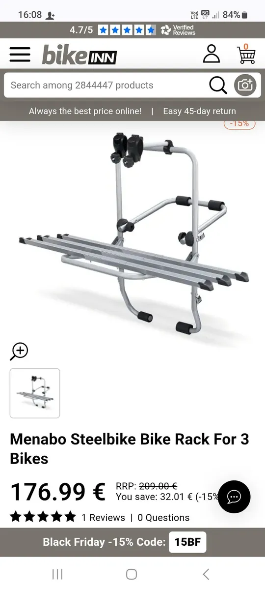 Menabo 3 Bike Rack - Image 1