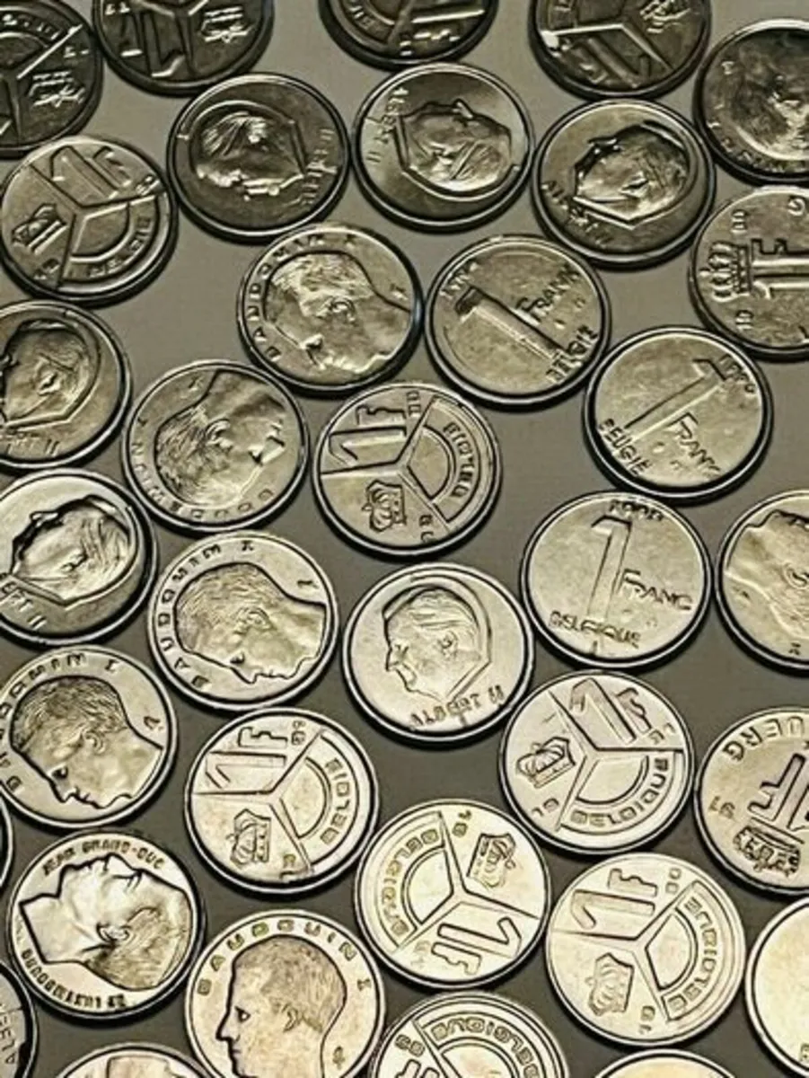 Belgian 1 Franc Coins. Bundle. 1990s. Approx 150. - Image 1