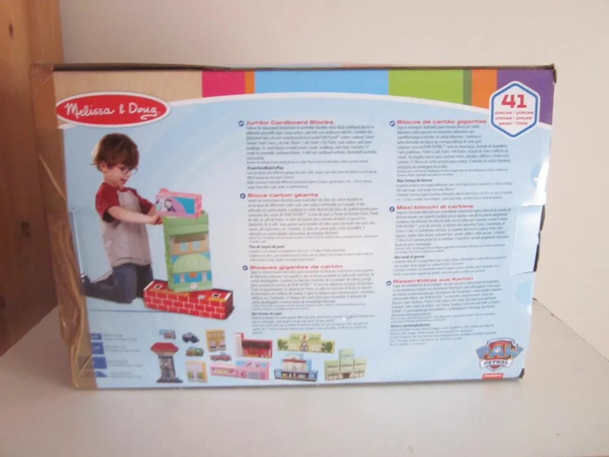 Melissa &Doug Paw Patrol Jumbo Cardboard Blocks 41 - Image 2