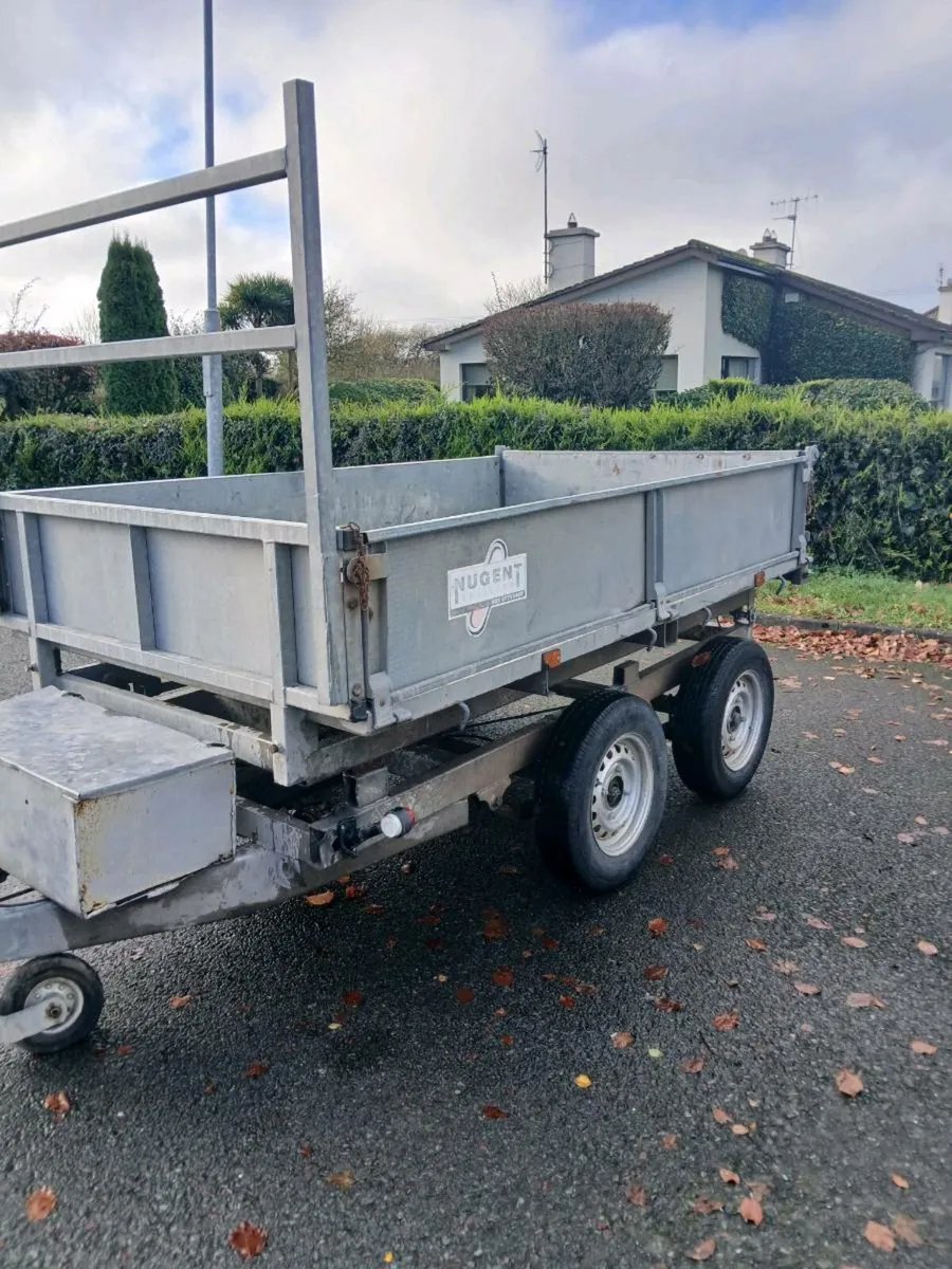 Nugent tipper trailer 8ft by 5ft - Image 1
