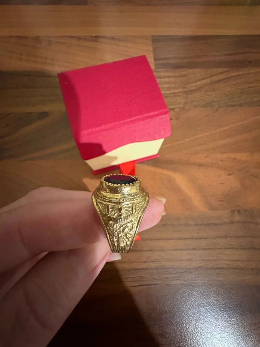 9ct gold college ring - Image 3