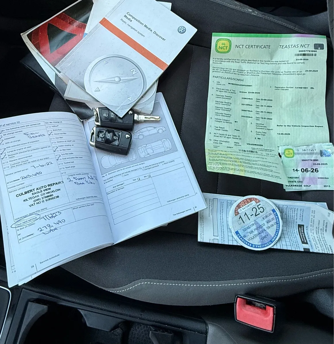 131 vw golf 1.6 tdi highline new nct 06 26 taxd - Image 2