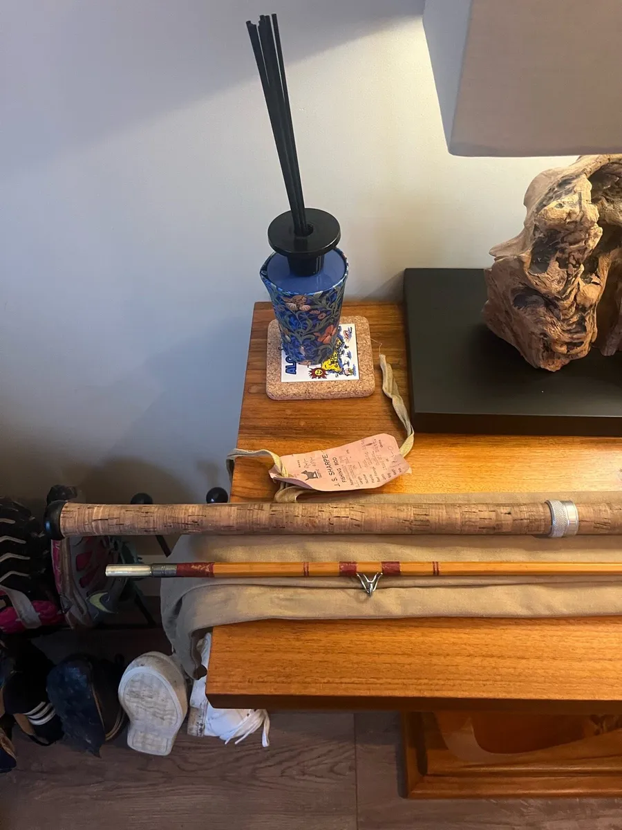 Vintage  J.S Sharpe Aberdeen Split Cane Spin Rod - Image 2