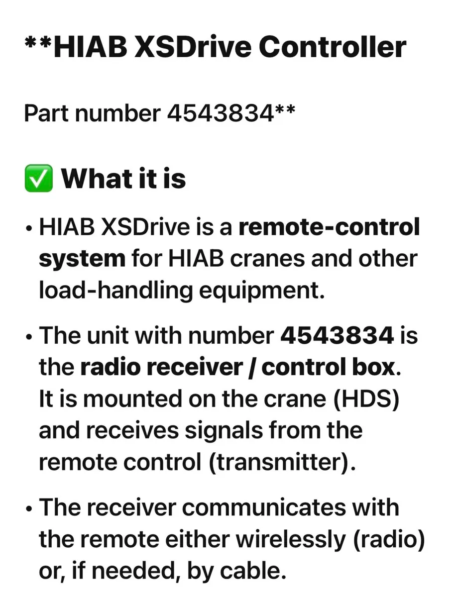 **HIAB XSDrive Controller - Image 3
