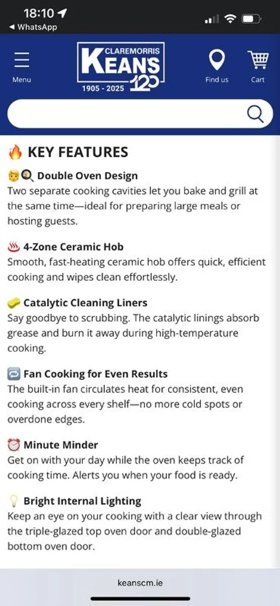 Zanussi electric Cooker double oven and hob - Image 4