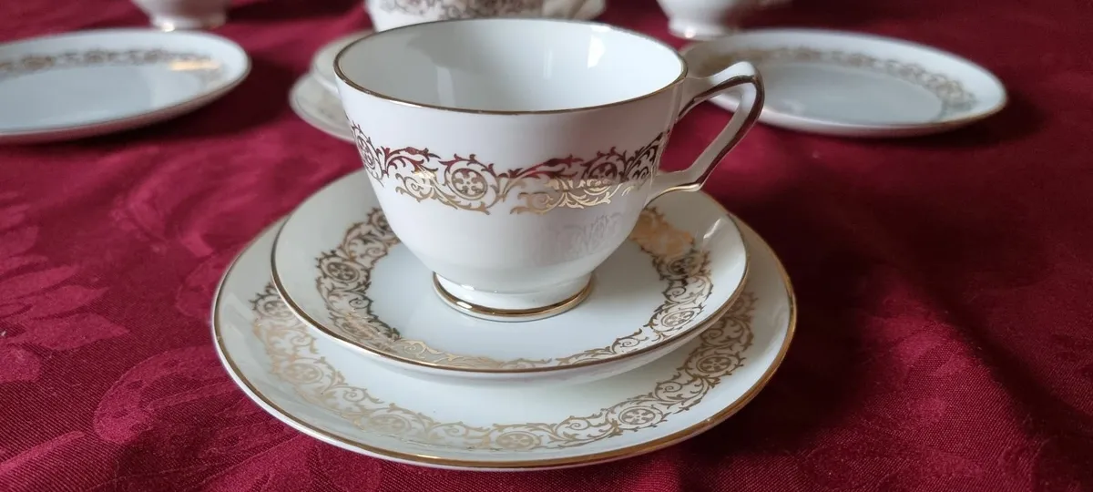 16Pc.Royal Stafford England BoneChina Part Tea Set - Image 2