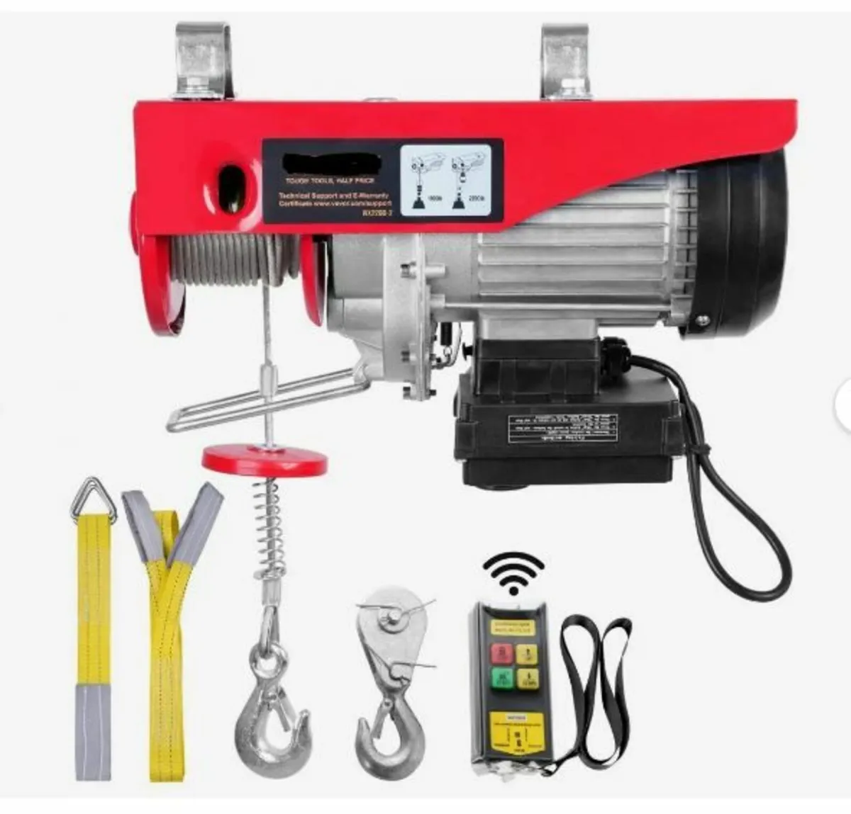 Electric Winch Wire Rope 1600W 220V - Image 1