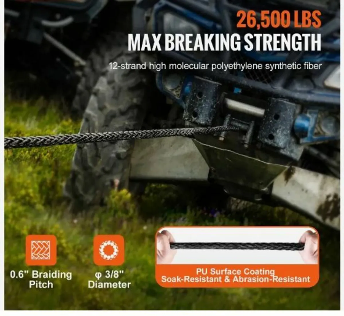 Synthetic Winch Rope - Image 2