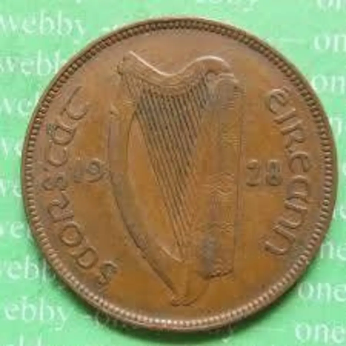 Very Rare Irish coin- 1928 Saor Stat Eireann Penny