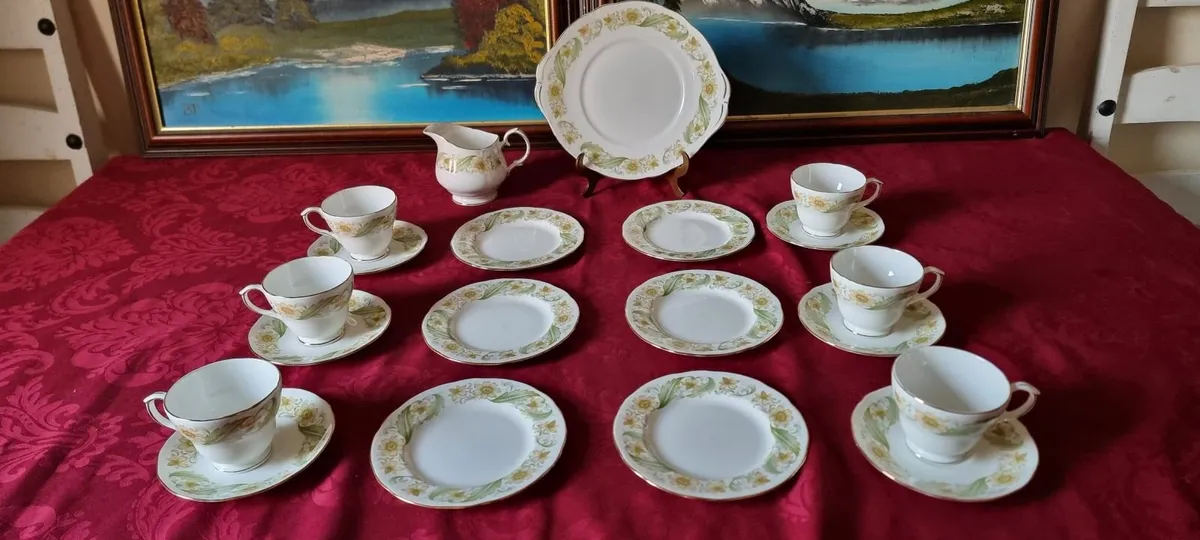 20Pc.Duchess England Greensleeves BoneChina TeaSet - Image 2