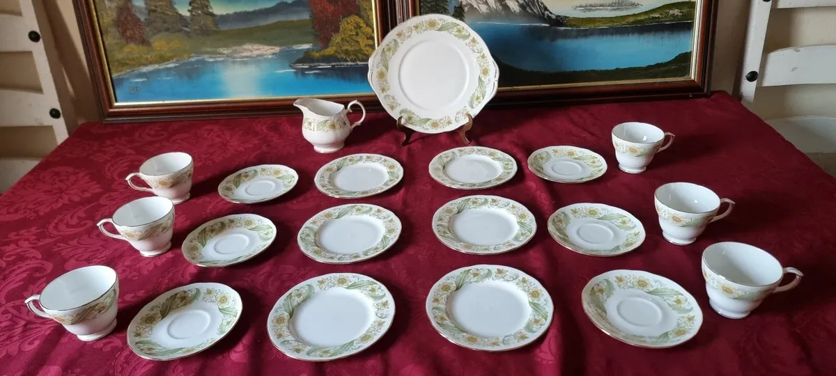 20Pc.Duchess England Greensleeves BoneChina TeaSet - Image 3