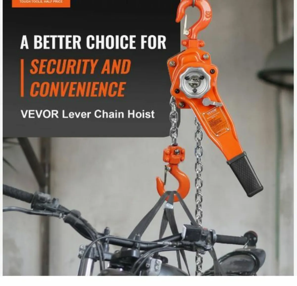 Manual Lever Chain Hoist, 3/4 Ton - Image 2