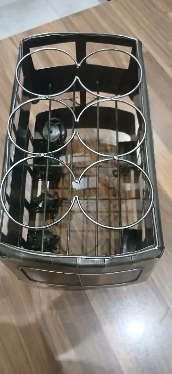 6 bottle wine holder. - Image 4