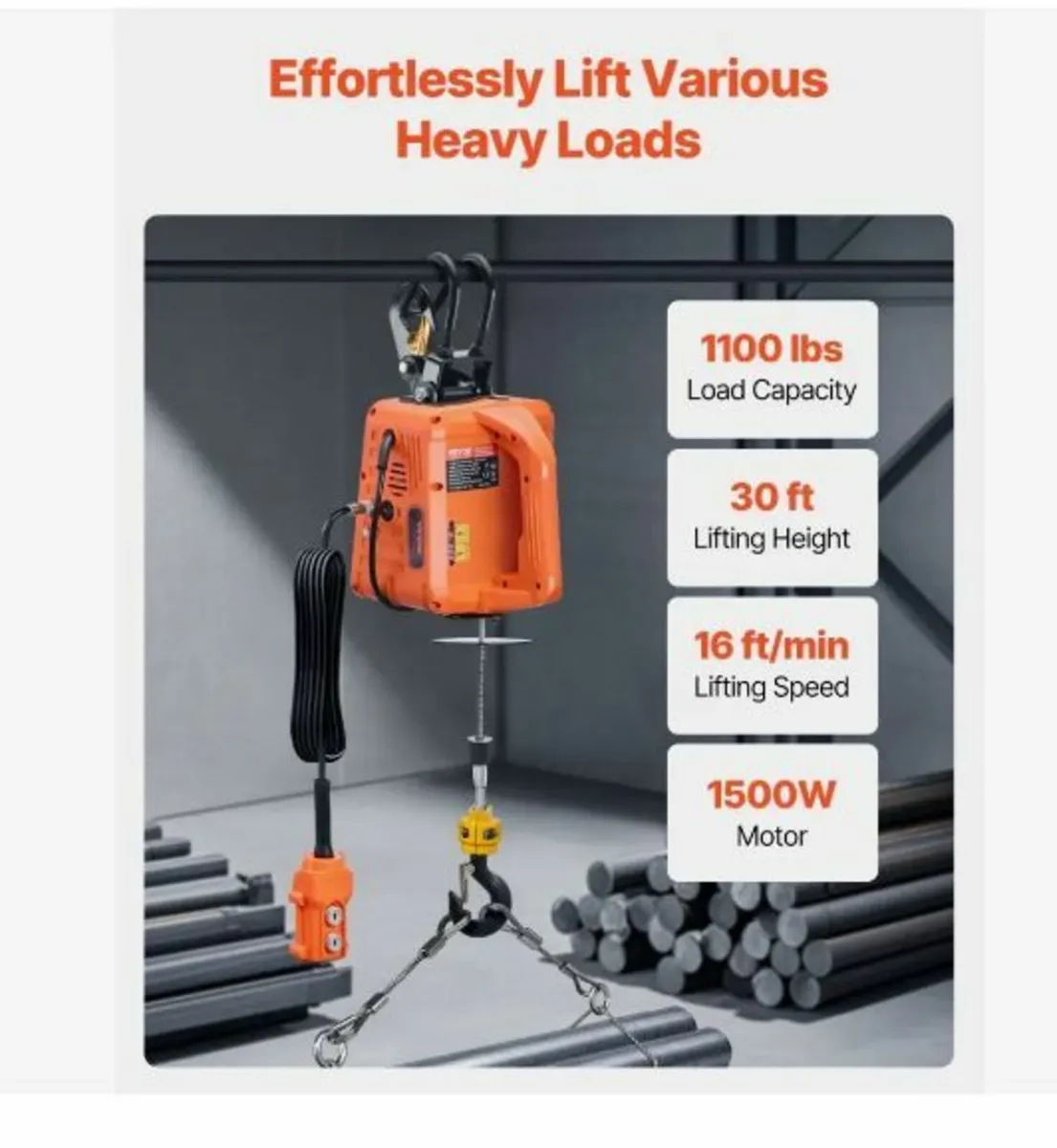 3-in-1 Electric Hoist Winch - Image 2