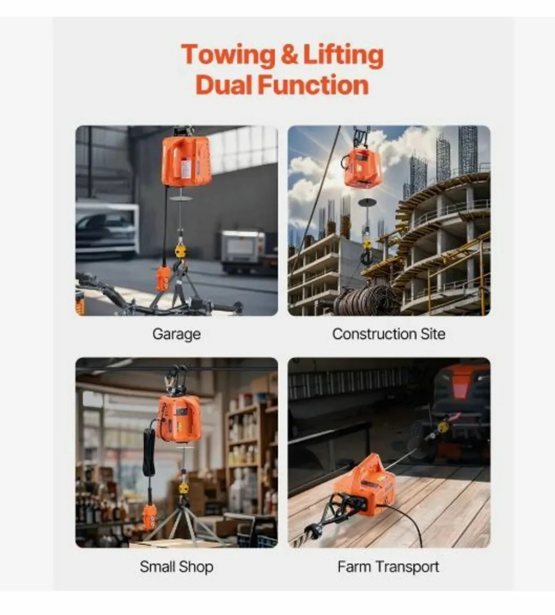 3-in-1 Electric Hoist Winch - Image 4