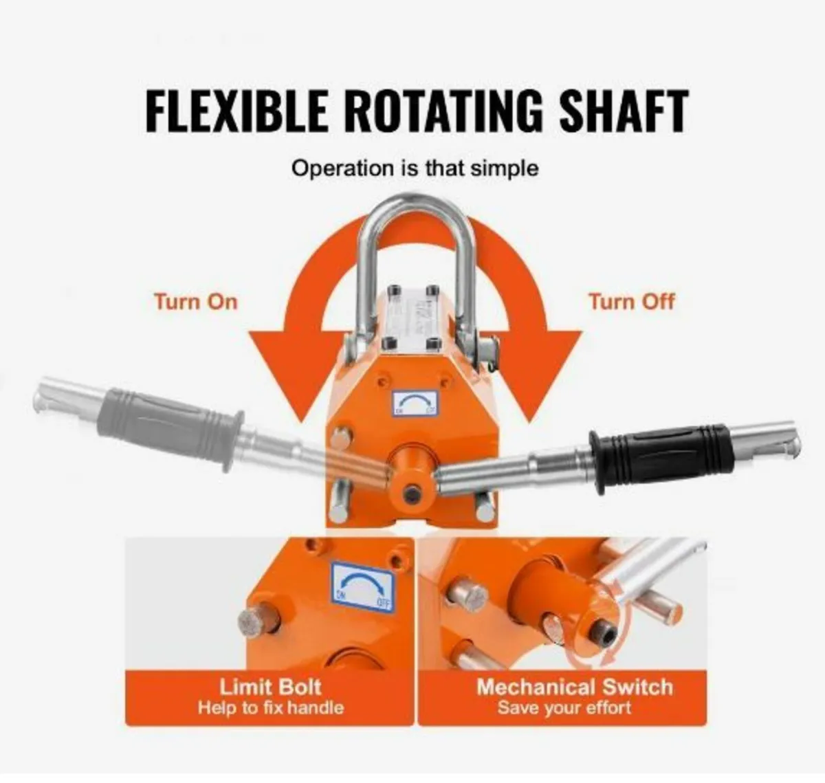 Magnetic Lifter, 880 lbs/400 kg Pulling Capacity - Image 4