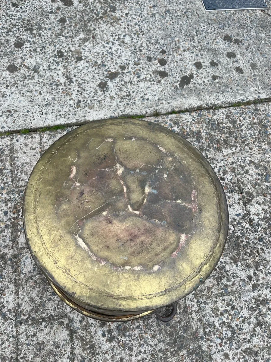 Antique Brass Cooking Pot - Image 4