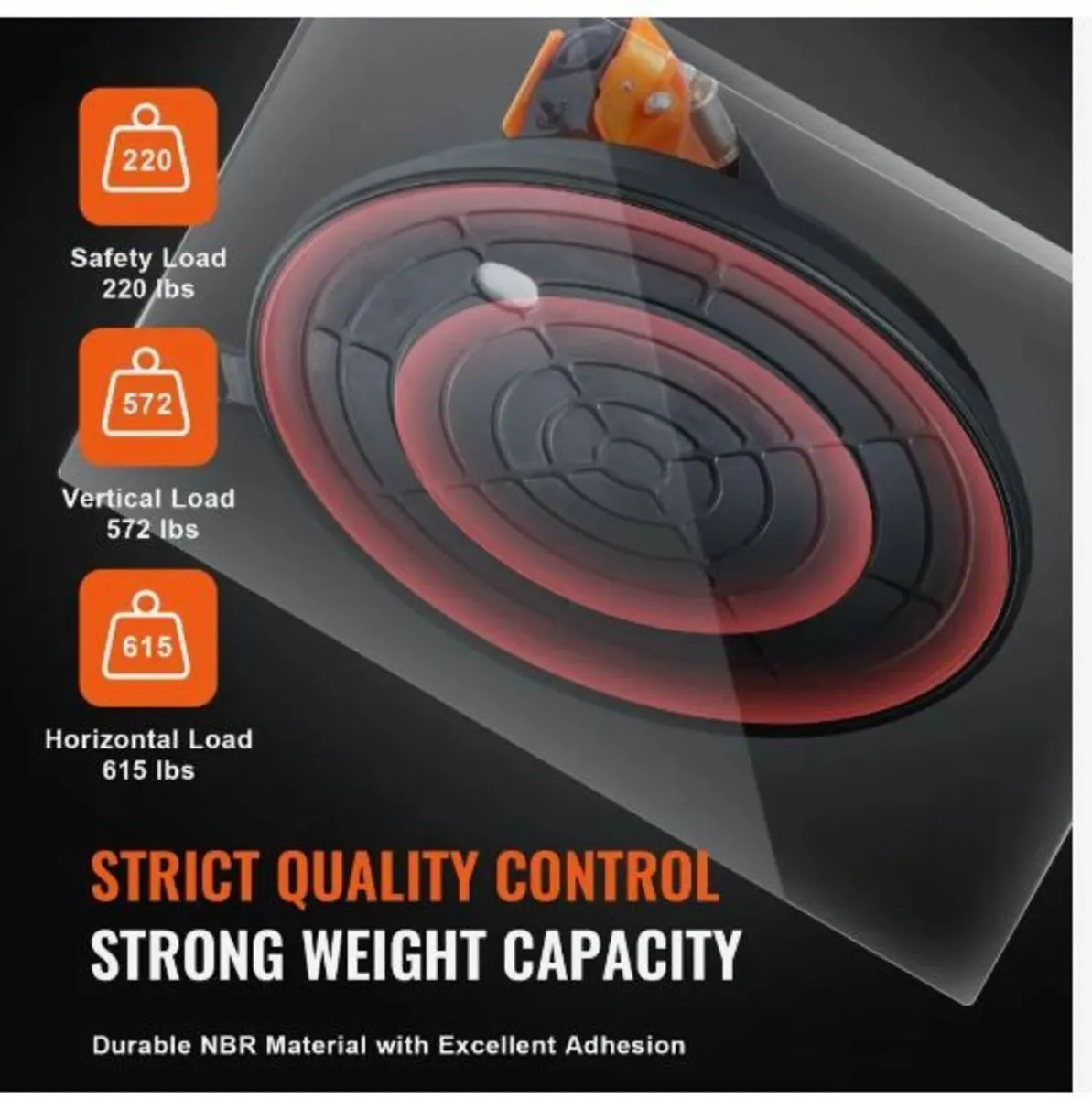 Glass Suction Cup, 20.3 cm 2 Pack - Image 4