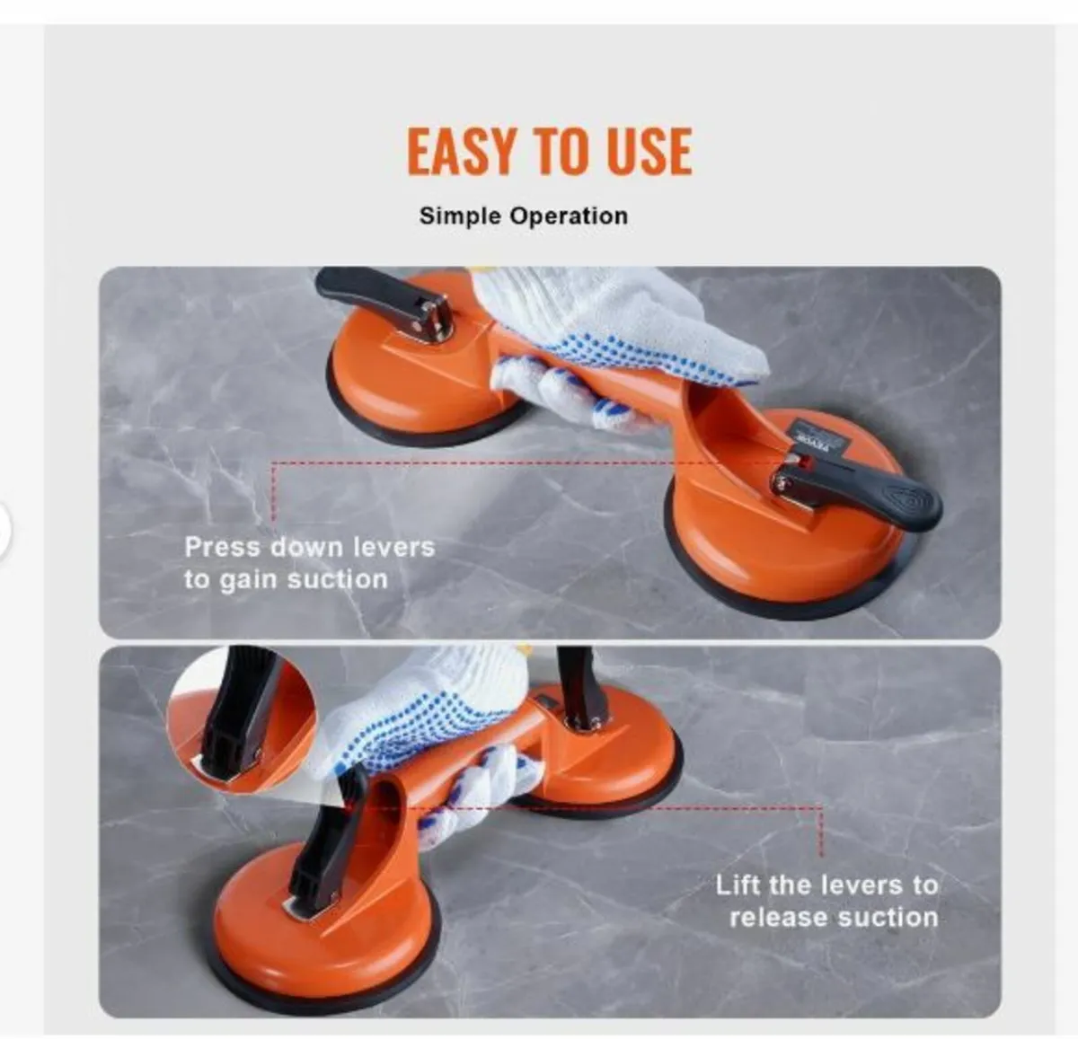 Glass Suction Cup, 11.9 cm 2 Pack - Image 1