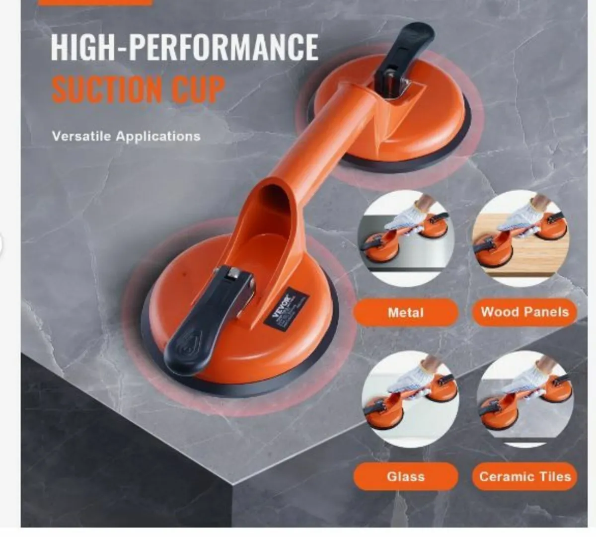 Glass Suction Cup, 11.9 cm 2 Pack - Image 2