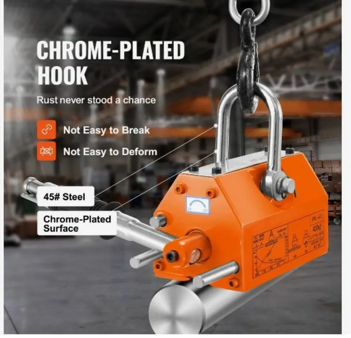 Magnetic Lifter, 880 lbs/400 kg Pulling Capacity - Image 2