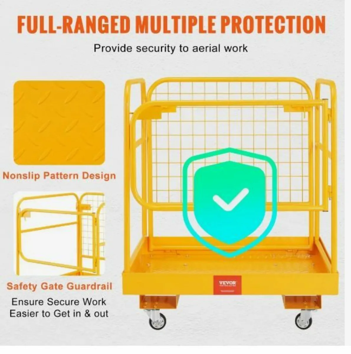 Forklift Safety Cage, 544.3 kg Load - Image 4