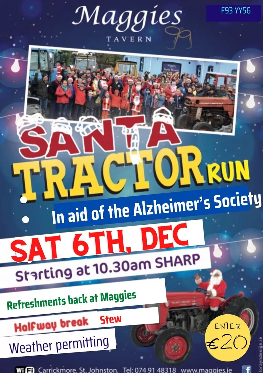 Santa Tracor Run  Sat 6th Dec