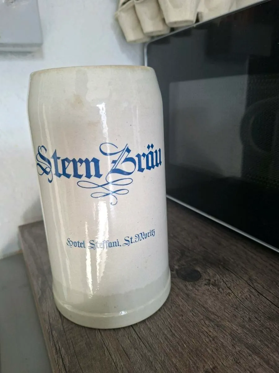 Vintage 70's/80's Ceramic Promotional 1L Beer mug - Image 2