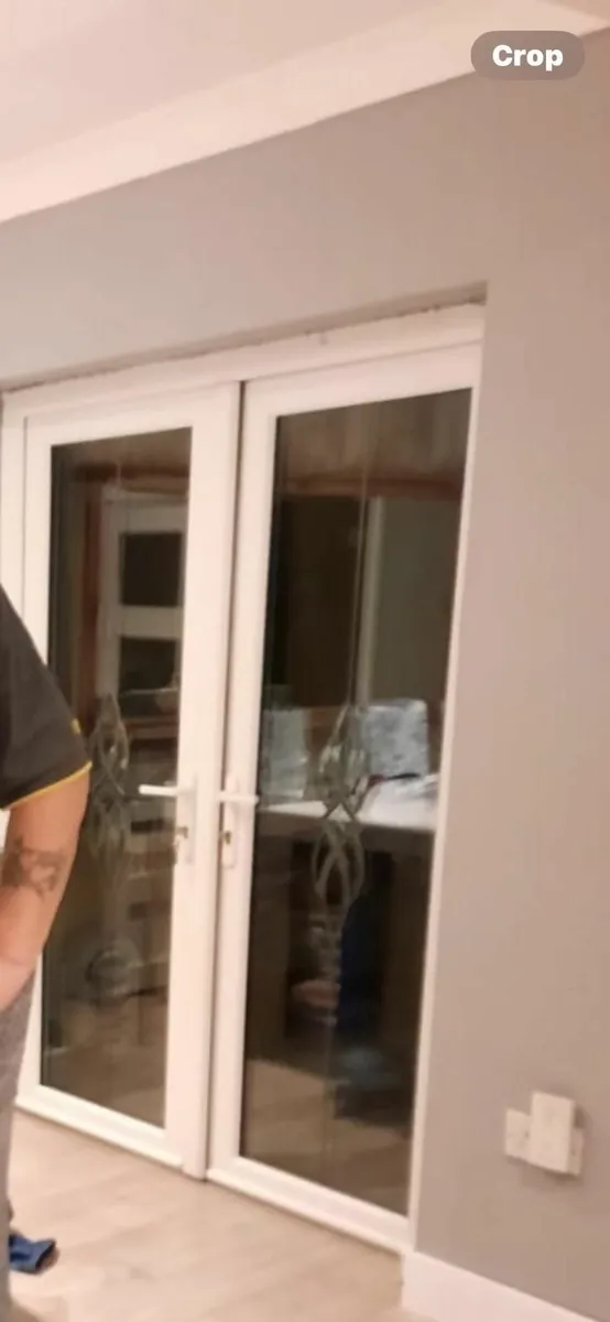Double glased patio doors and frame - Image 2