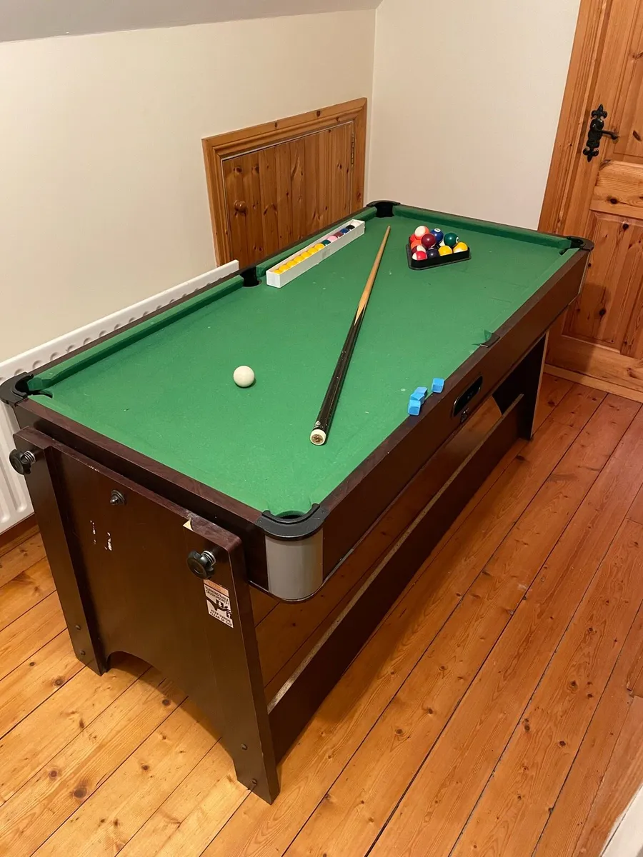 2 way pool and air hockey table - Image 1