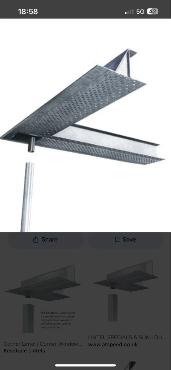 Keystone structural corner lintel - Image 1