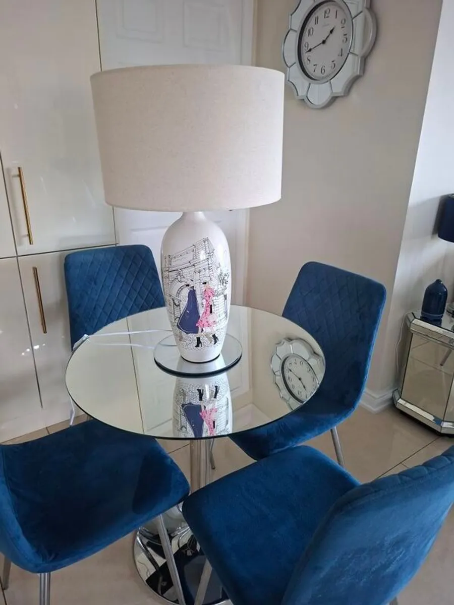 PAULl cOSTELLO Chic Ladies lamp, NEXT Vase Table Centre Piece - Image 1