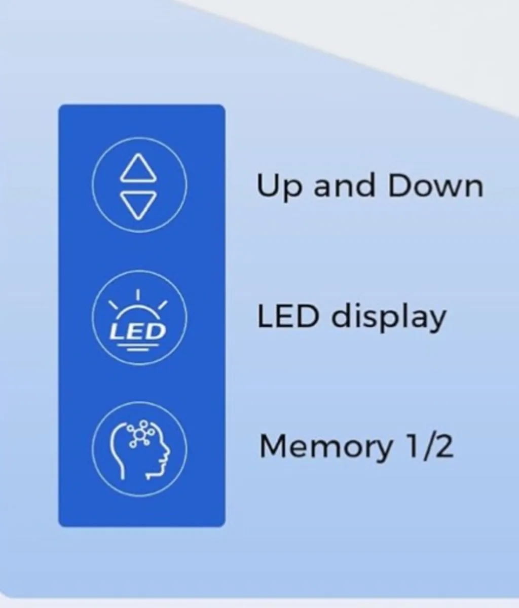 Electric Standing Desk, 120 x 60 cm Height Adjusta - Image 2