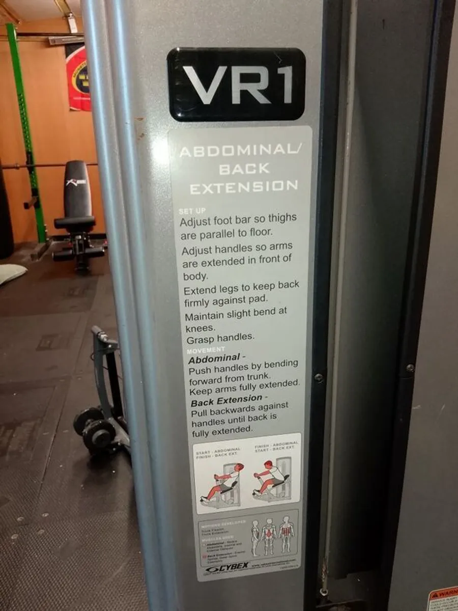 Cybex core strength abdominal/back extension cable machine gym - Image 3