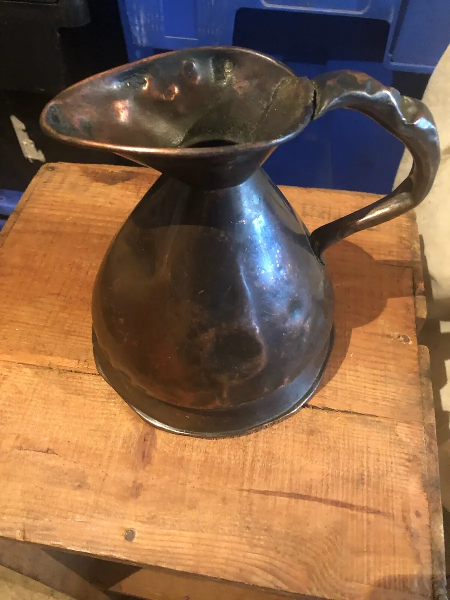Antique Copper Haystack Jug - Image 1