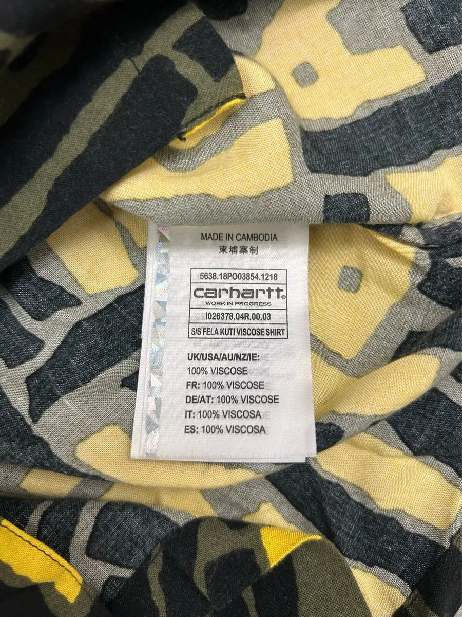 Carhartt WIP X Fela Kuti Short Sleeve Shirt Medium - Image 4