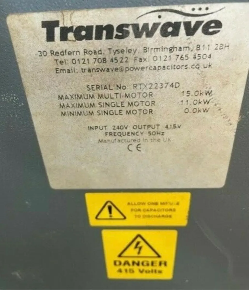 Hucol 15kw 3 phase Converter - Image 3