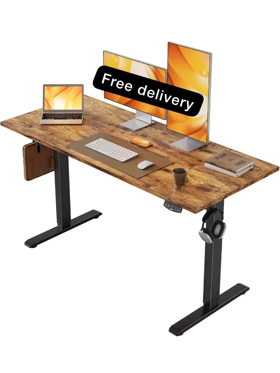 Electric Standing Desk, 120 x 60 cm Height Adjusta - Image 2
