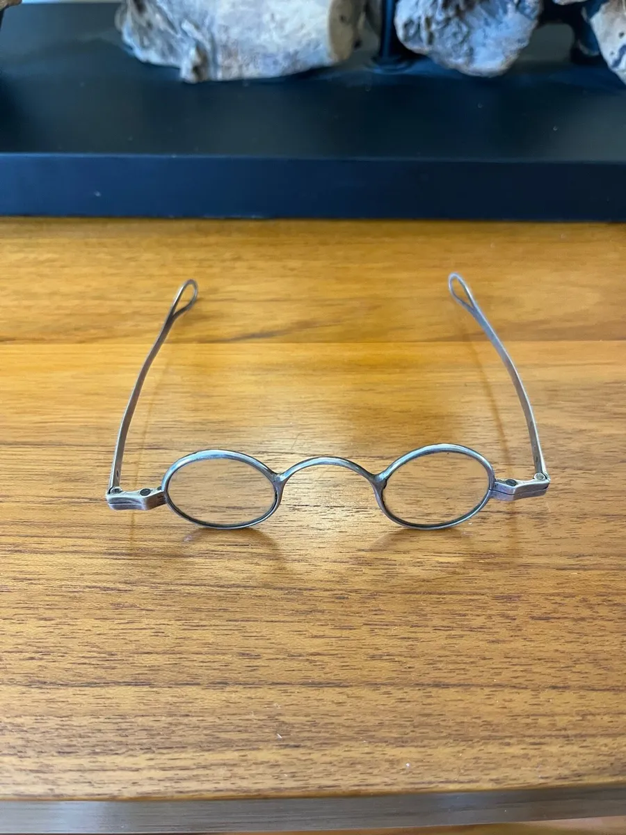 Antique 18th Century Silver Eye Glasses - Image 1