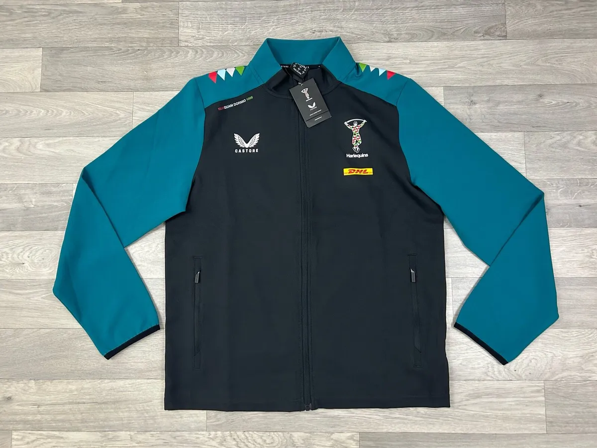 NEW Castore Harlequins Rugby Jacket Mens Large - Image 1