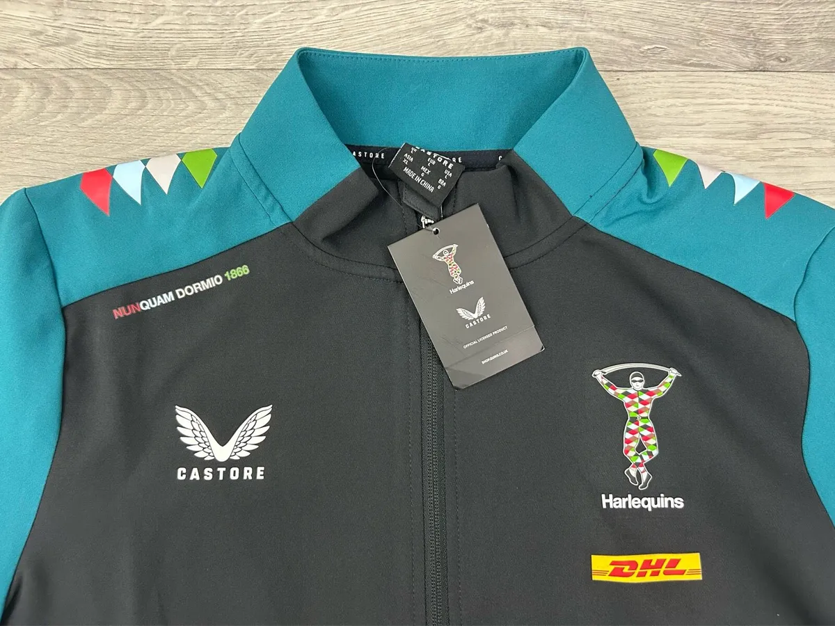 NEW Castore Harlequins Rugby Jacket Mens Large - Image 3