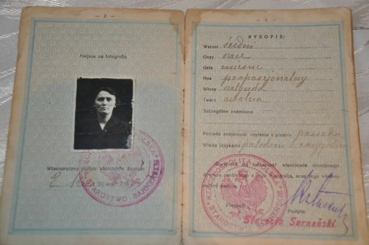 Vintage 1924 Polish ID Card - Image 3