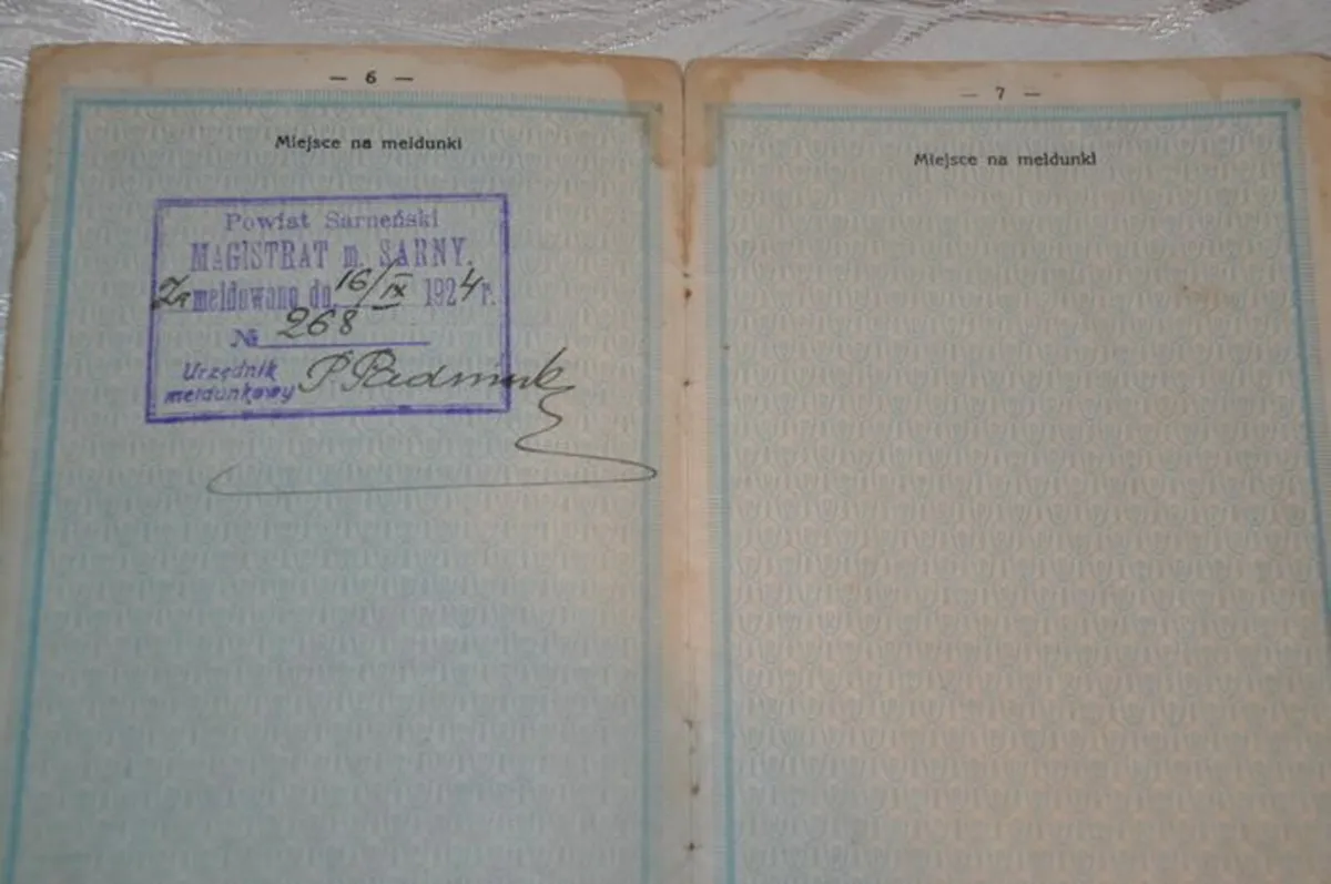 Vintage 1924 Polish ID Card - Image 4